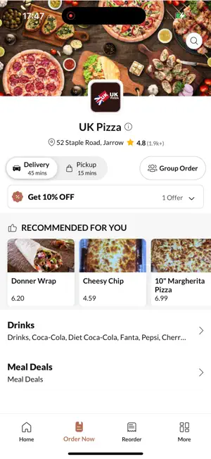 UK Pizza Jarrow. screenshot 2
