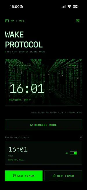 Matrix Alarm-A code rain alarm screenshot 3
