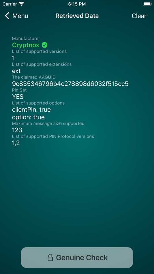 #3. Cryptnox: FIDO2 Card Manager (iOS) By: Cryptnox