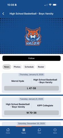 Valor Collegiate Academies screenshot