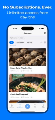 DishWish - AI Recipe Chat iPhone screenshot