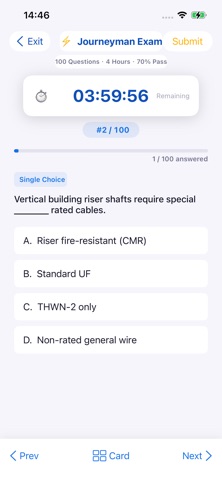NEC 2027 Electrician Test Prep Screenshot 2 of 6