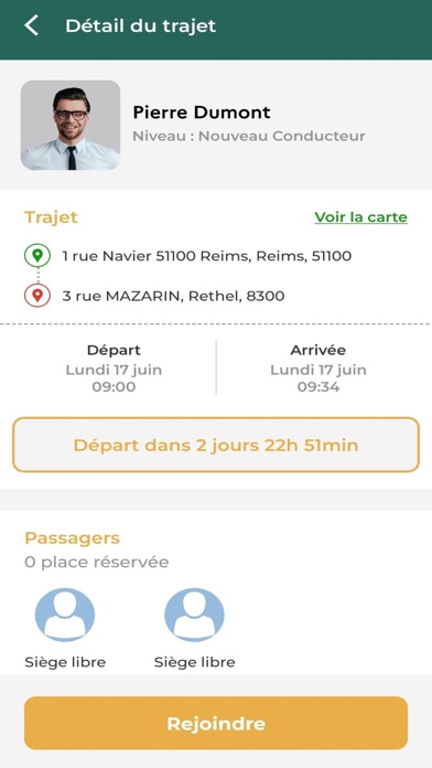 Screenshot #3 pour Acovoit - App de covoiturage
