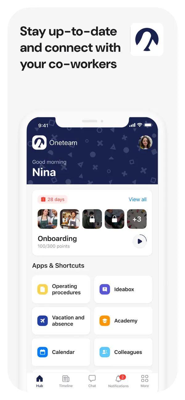 Screenshot #1 pour Oneteam - Employee Platform