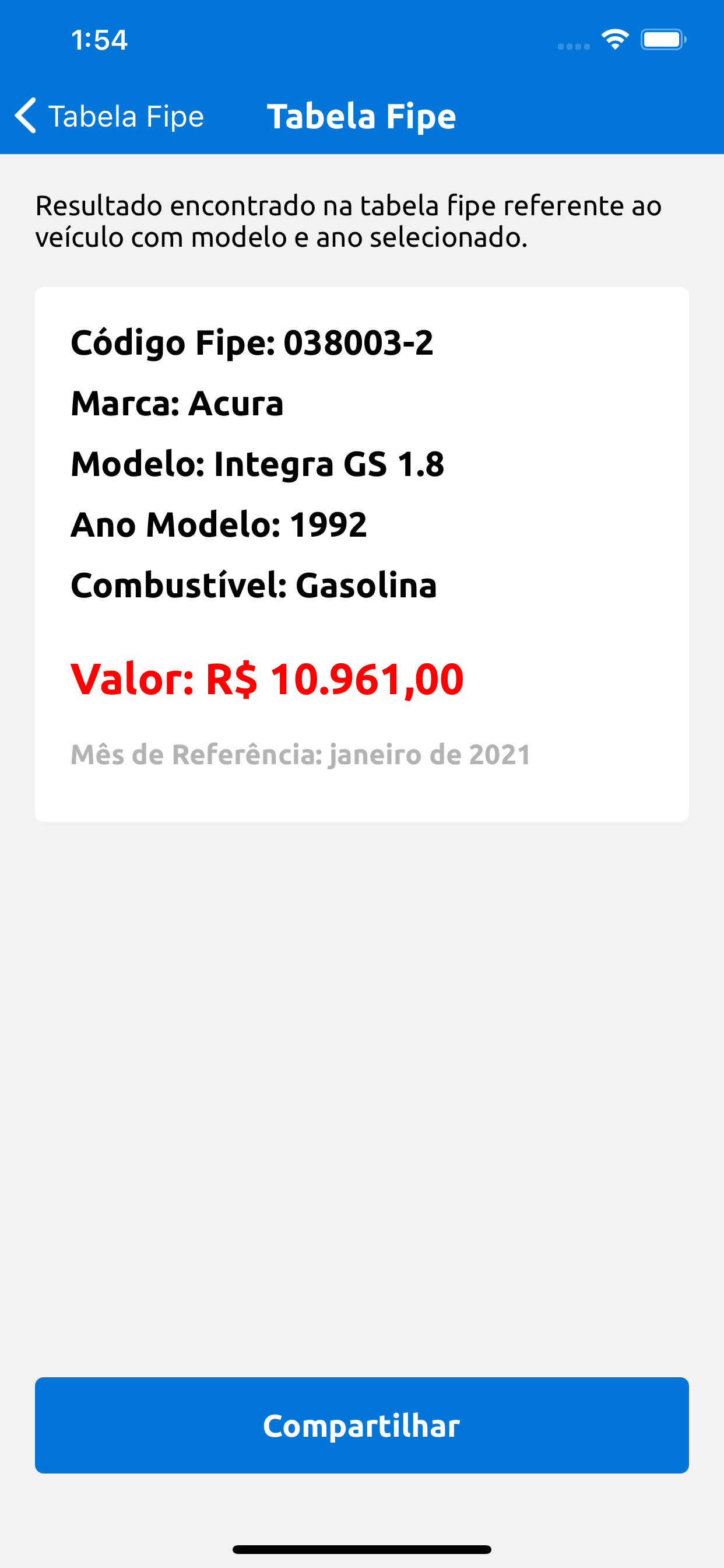 Tabela Fipe Fácil