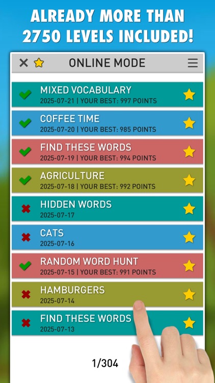 Word Search Daily 2750+