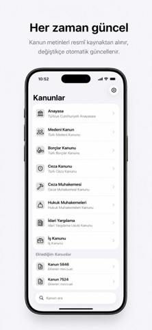 Kanunlar iPhone screenshot