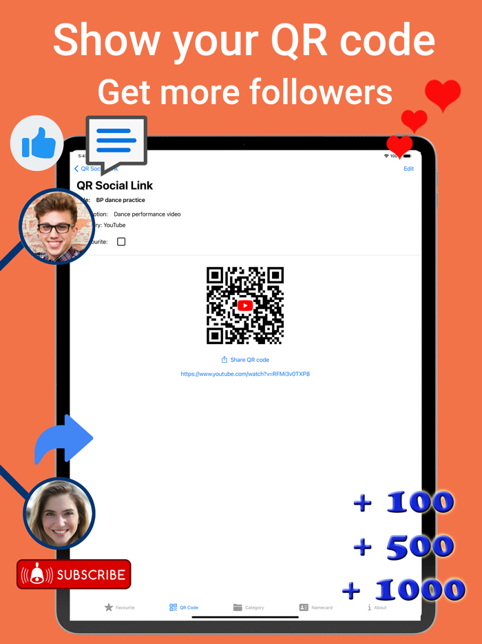 QR generator  storage
