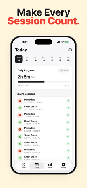 Pomodoro Focus Timer: Twen5 screenshot 2