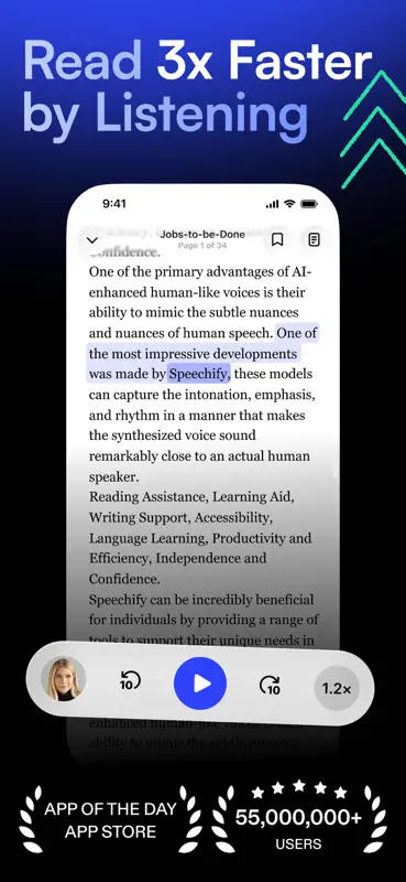 Speechify – Text to Speech PDF screenshot 1 of 9