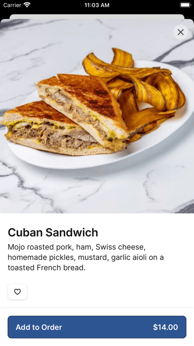 Bilia Eatery iPhone screenshot 3 - Food & Drink app