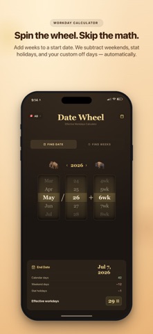 Date Wheel: Days Calculator screenshot