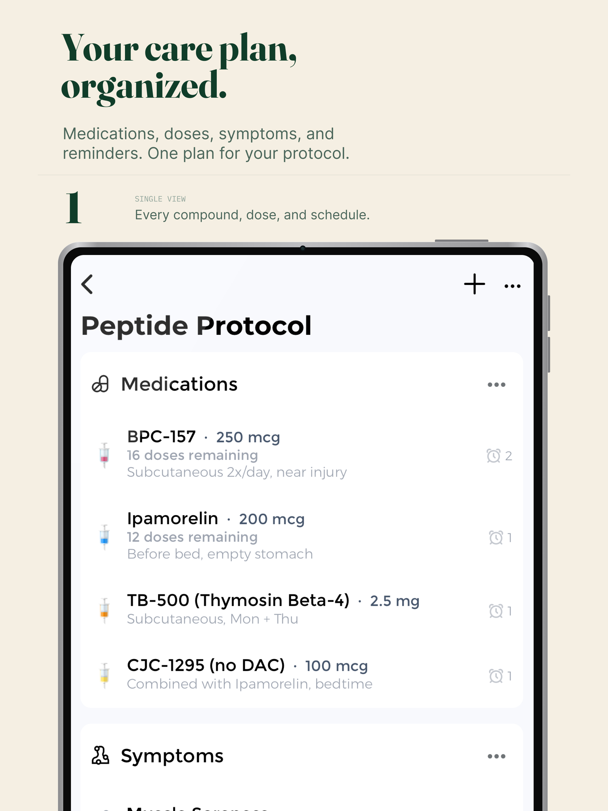 Pepture: Peptide Tracker
