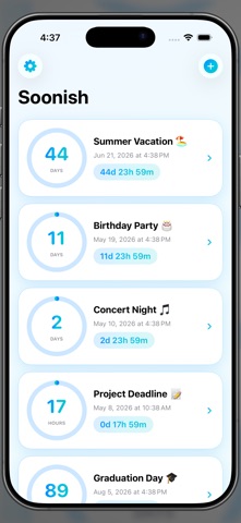 Soonish App screenshot