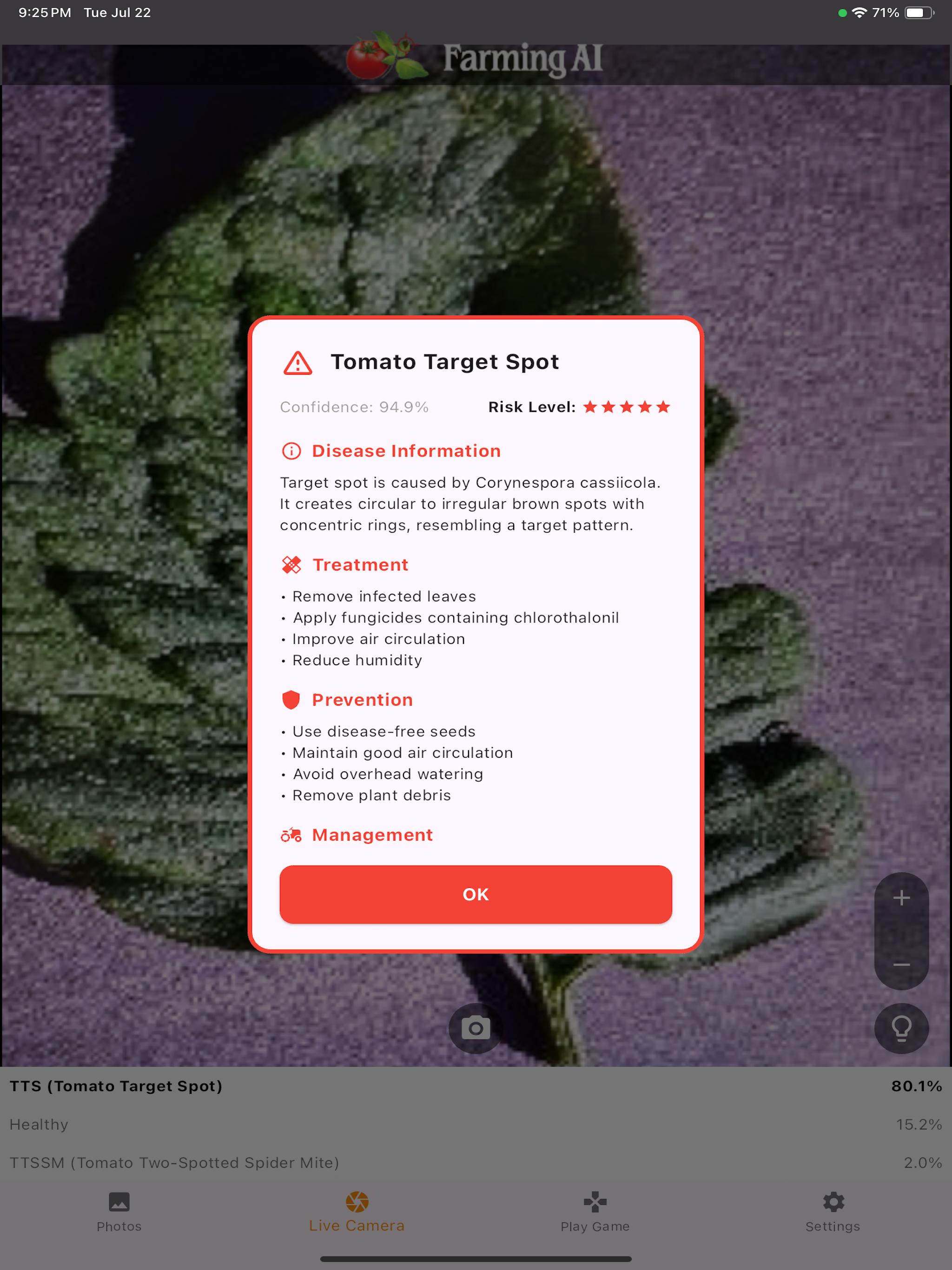 Tomato Disease Diagnosis screenshot 16