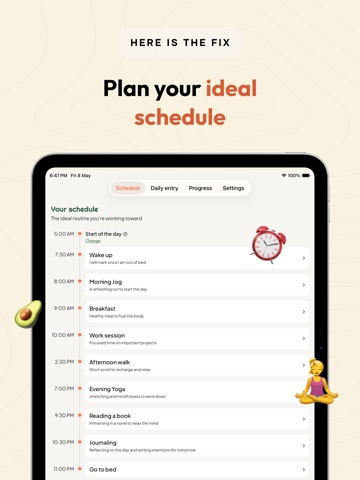 Aligned - Schedule Tracker iPad screenshot