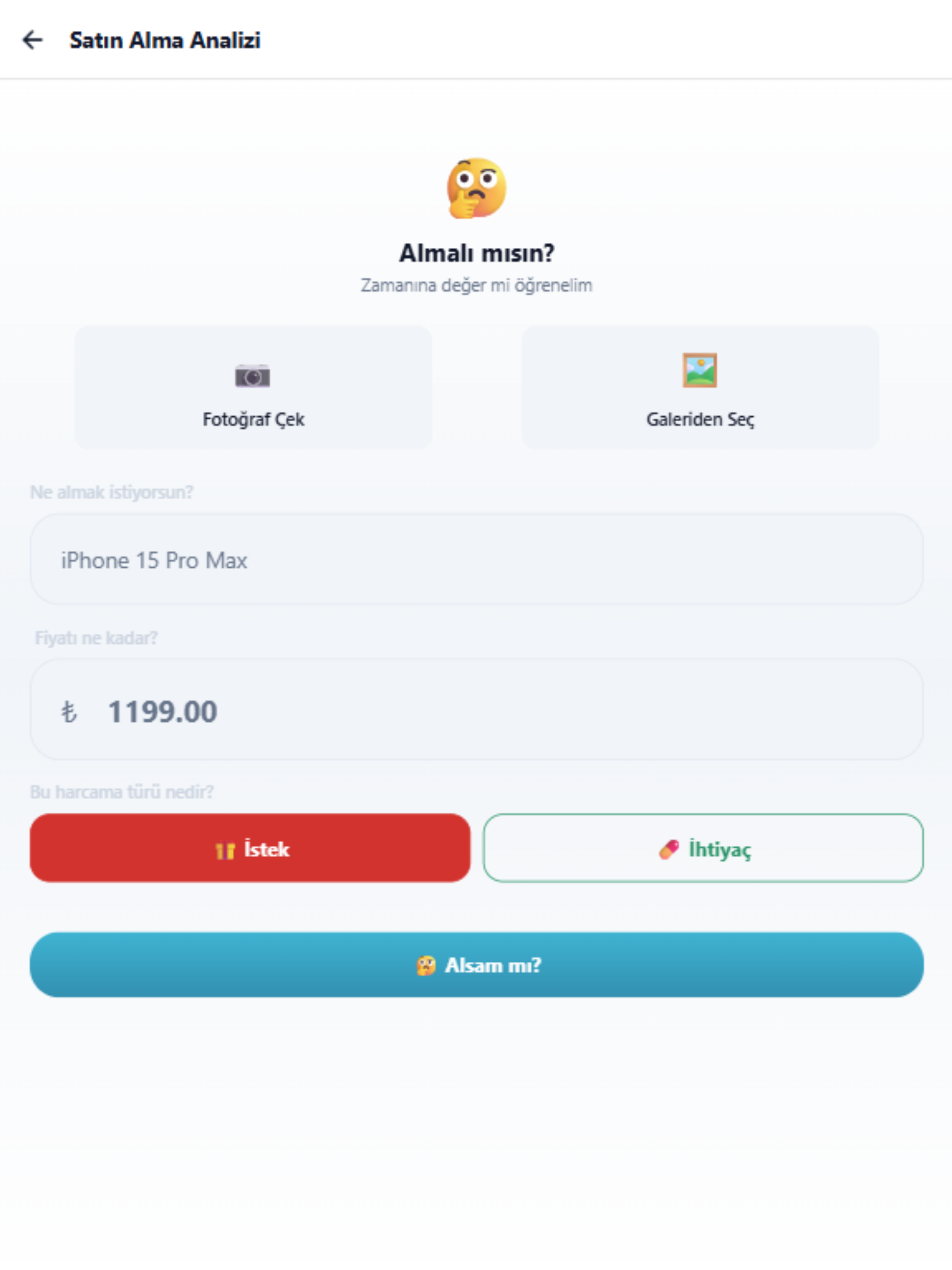 Should I Buy It? – AI Finans