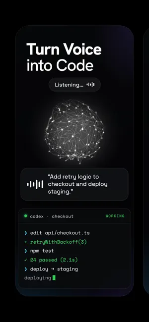 Gray: AI Terminal & SSH Client iPhone screenshot 1