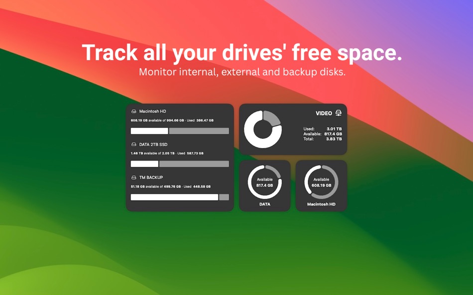 #2. Disk Usage - Widgets (macOS) От: Guang Hui YANG