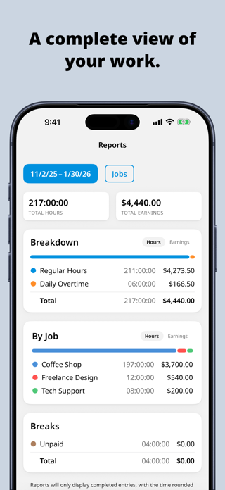 Clock In: Work Hours Tracker Screenshot 5 of 8