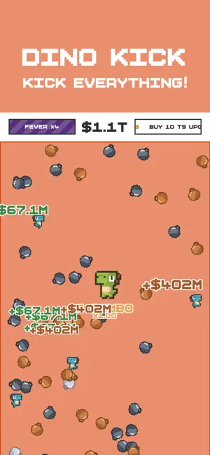 Dino Kick: Idle Rush screenshot 1