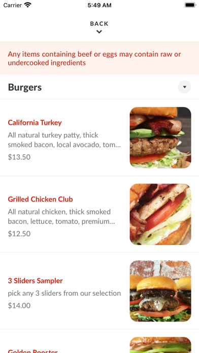 App screenshot