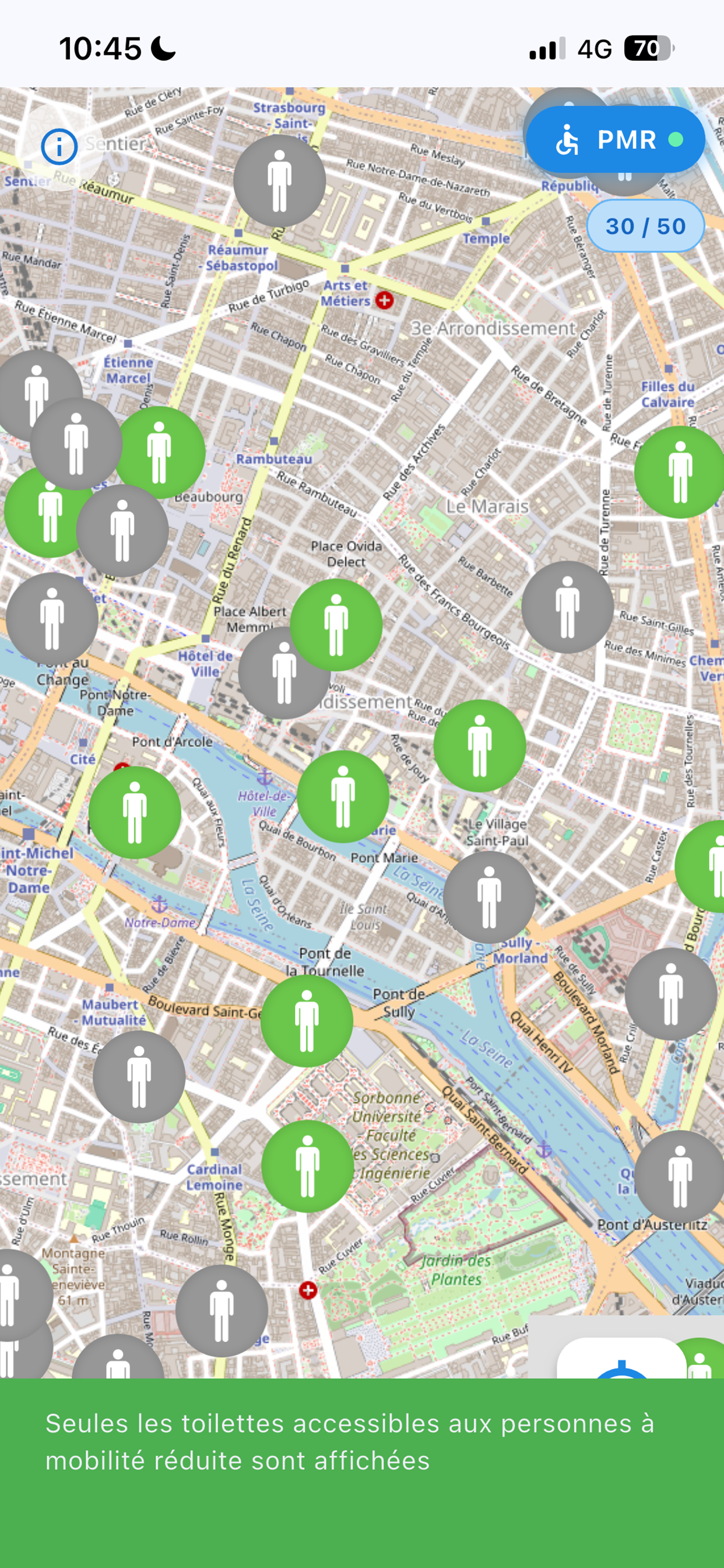 Carte des toilettes en France screenshot 3