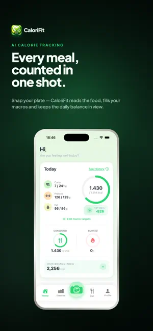 CaloriFit: AI Calorie Counter screenshot 1