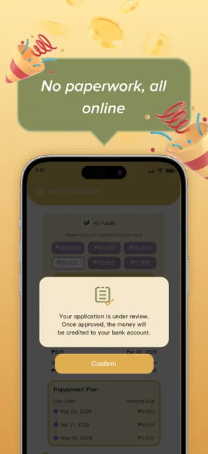 AE Funds-loan app philippines iPhone screenshot 3