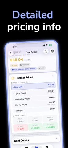 Card Price Scanner - Pulldex iPhone screenshot
