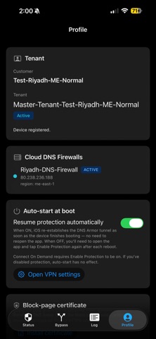 DNS Armor™ iPhone screenshot