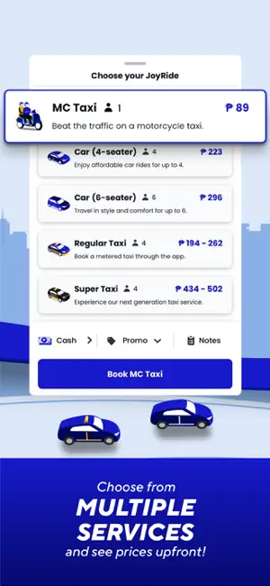 JoyRide: Book Moto Taxi & Car screenshot 2