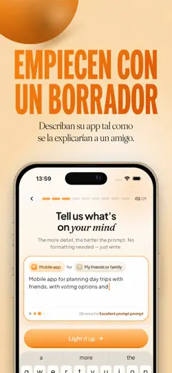 Captura de pantalla de AI App Builder Architect en iPhone 3