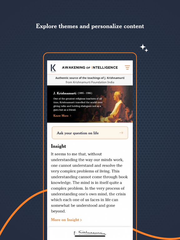 Awakening of intelligence iPad screenshot 1 - Lifestyle app