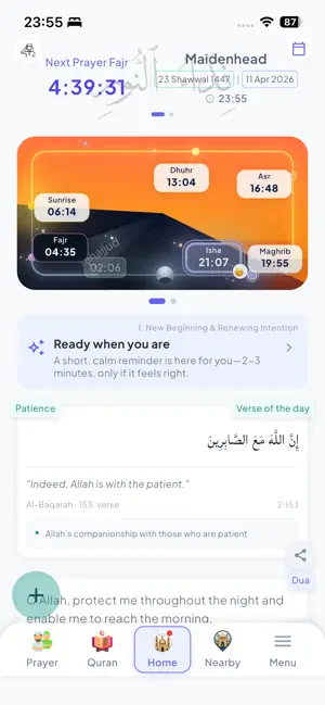 Nida Adhan Prayer Times, Quran screenshot 1
