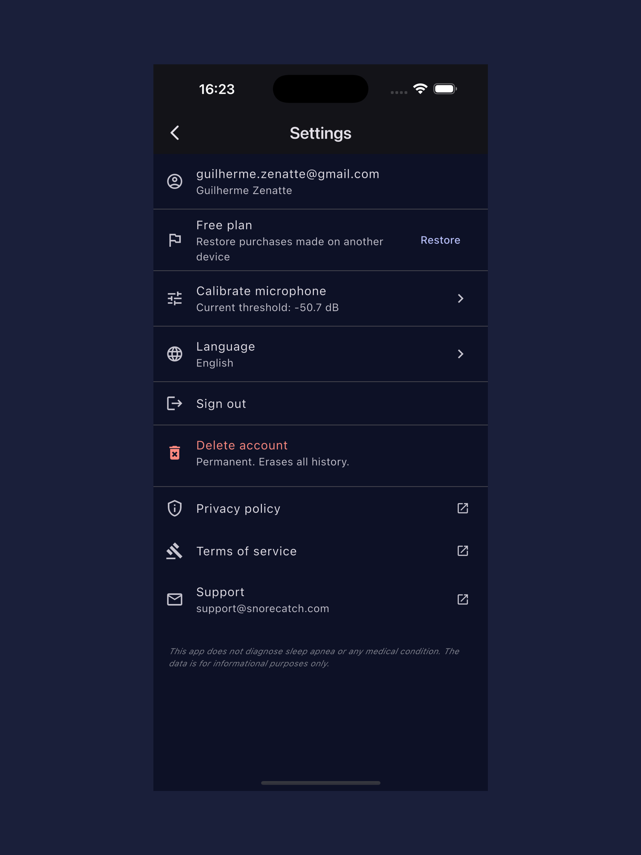 SnoreCatch screenshot 8