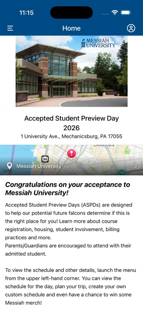 Screenshot #2 pour Messiah University Guides