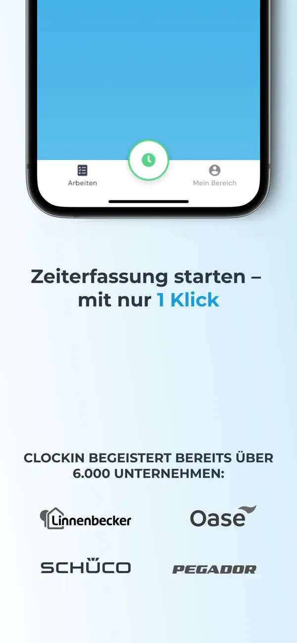 Screenshot #3 pour clockin – Zeiterfassung