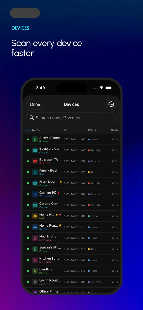 FHNetworkMap screenshot 2