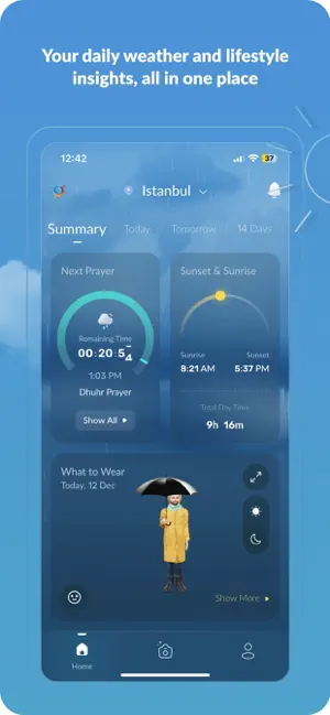طقس العرب – تطبيق الطقس الأول screenshot 2