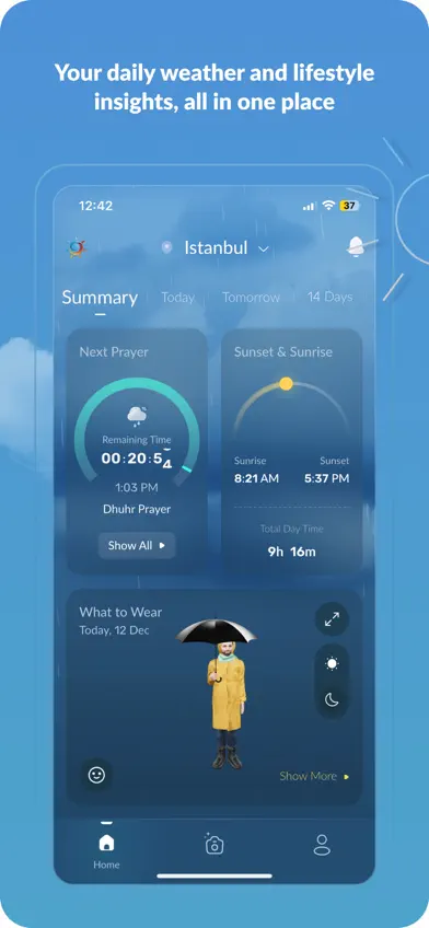 طقس العرب – تطبيق الطقس الأول screenshot 2