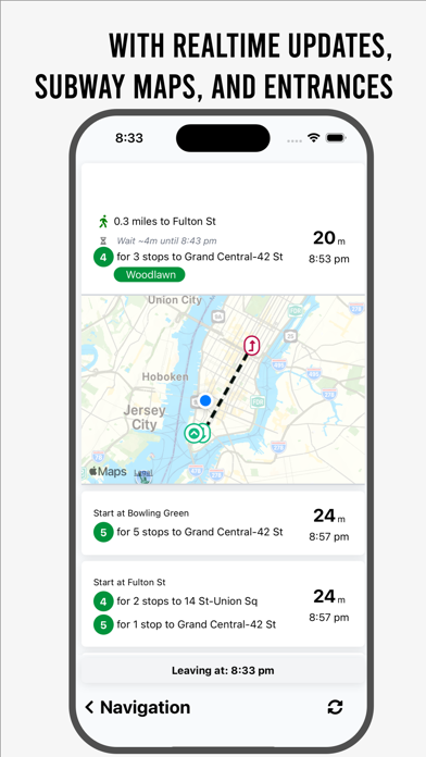 New York Subway Times iPhone screenshot 4 - Navigation app