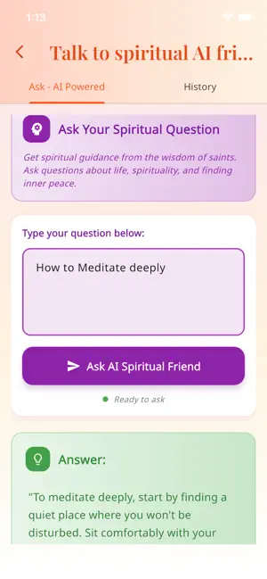 Talk with Saints - AI screenshot 2