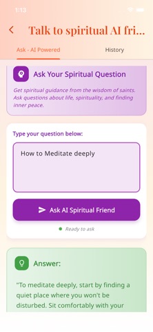 Talk with Saints - AI screenshot