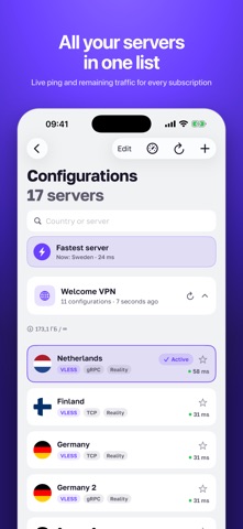 Welcome VPN: VLESS Proxy Screenshot 2 of 6
