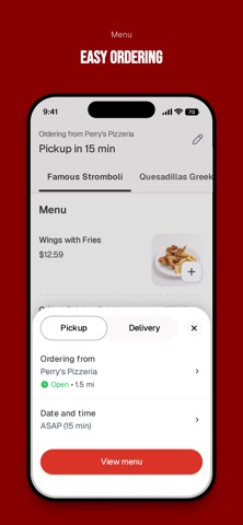 Perry's Pizzeria iPhone screenshot