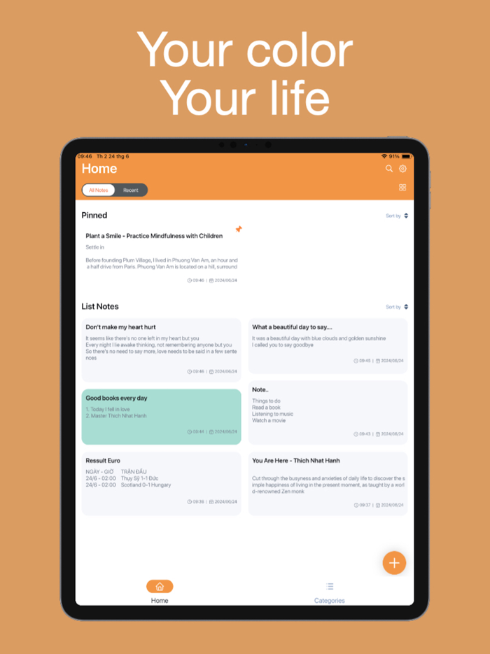 Color Notes - Beautiful Note