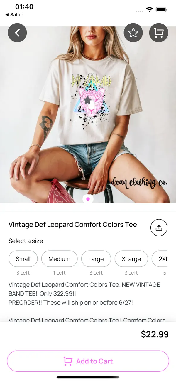 Screenshot #3 pour Dean Clothing Co