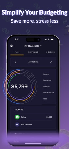 Budget Hero: AI Budget Planner iPhone screenshot