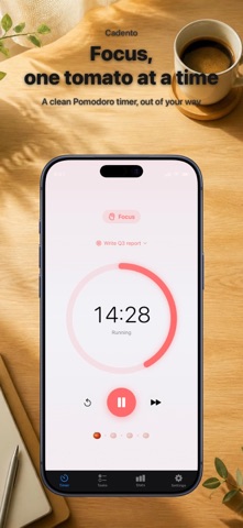 Cadento: Pomodoro Timer Screenshot 1 of 10
